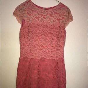 Ombré coral dress